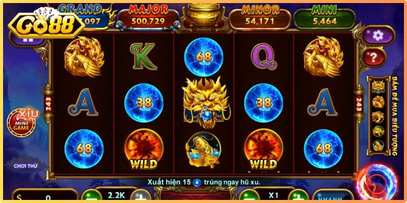 4 Thần Thú Go88 - Hành Trình Săn Jackpot Tứ Linh Huyền Bí 1 4 Thần Thú Go88 là trò chơi slot trực tuyến cực hấp dẫn