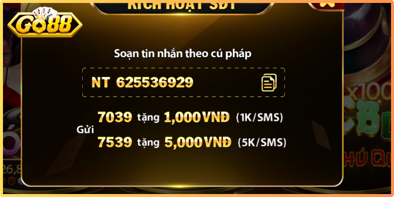 Đăng Ký Go88 - Hướng Dẫn Tạo Tài Khoản An Toàn Cho Game Thủ 3 Cách thức kích hoạt số điện thoại sau khi đăng ký tài khoản Go88